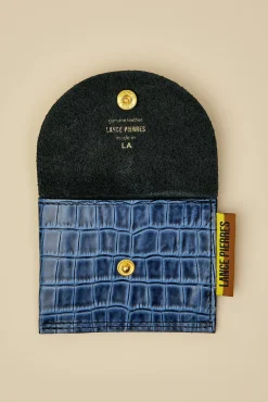 Amour Vert Lance Pierres Envoy 01 Snap Wallet DenimCroc New