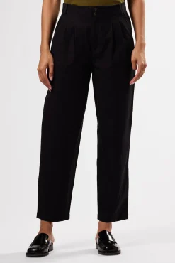 Amour Vert Larisa Cotton Linen Pant Black Clearance