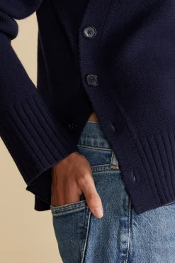 Amour Vert Leonie Turtleneck Sweater NavyBlue Best