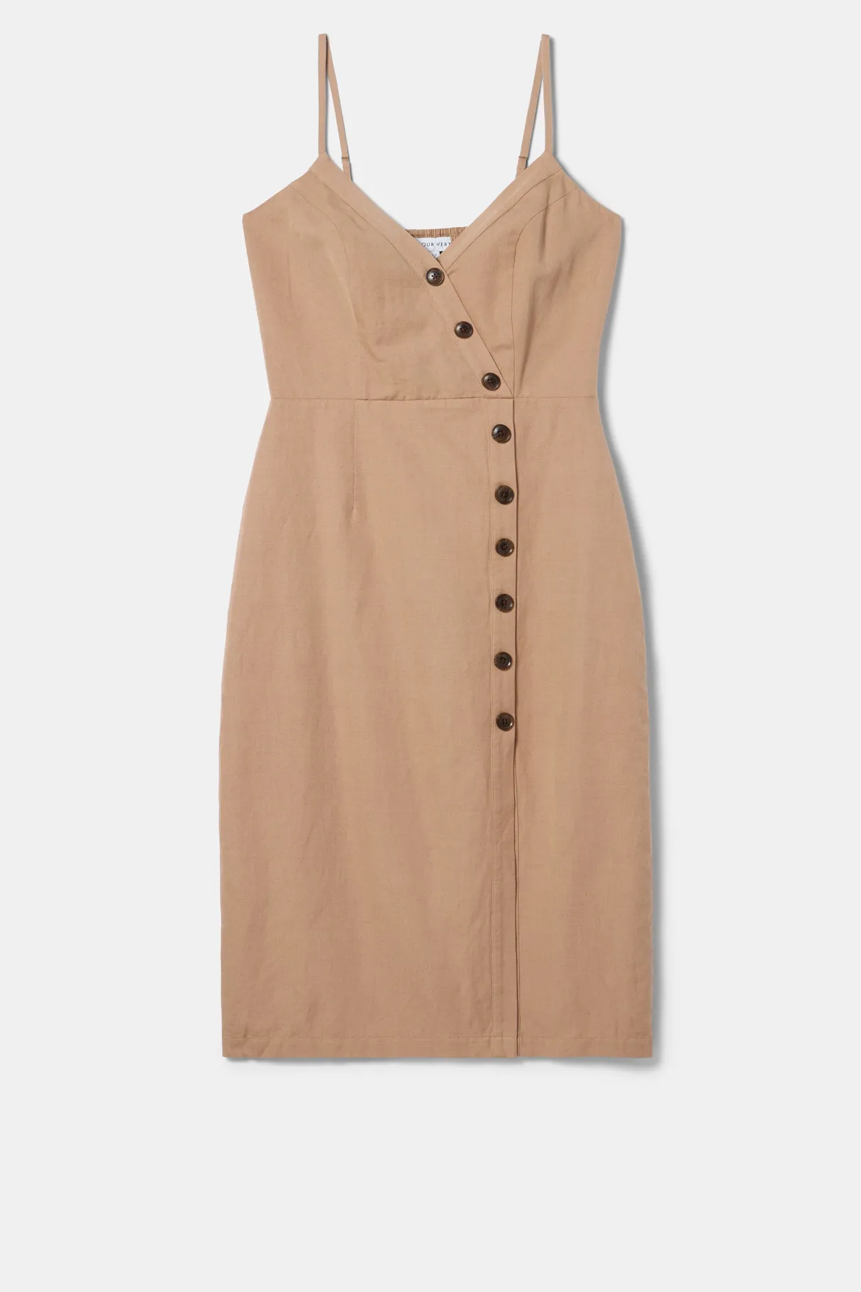 Amour Vert Lila Cotton Linen Dress Sand Online