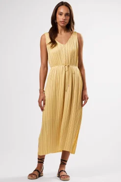 Amour Vert Lisbon Recycled Sateen Dress Anise Hot