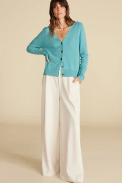 Amour Vert Mason Cashmere Cardigan Aegean Fashion