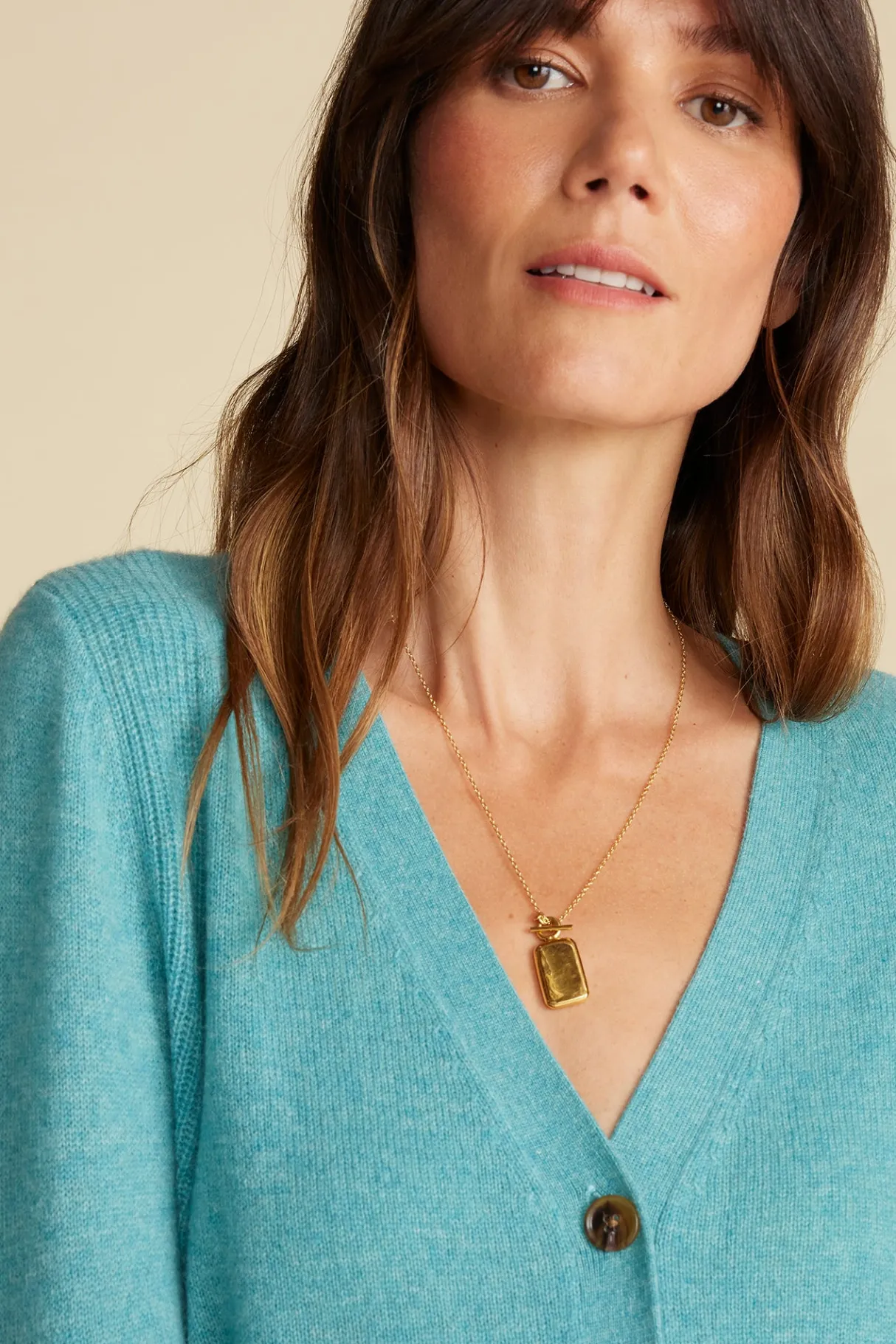 Amour Vert Mason Cashmere Cardigan Aegean Fashion