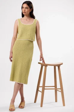 Amour Vert Meli Crochet Skirt MelonIvory Best