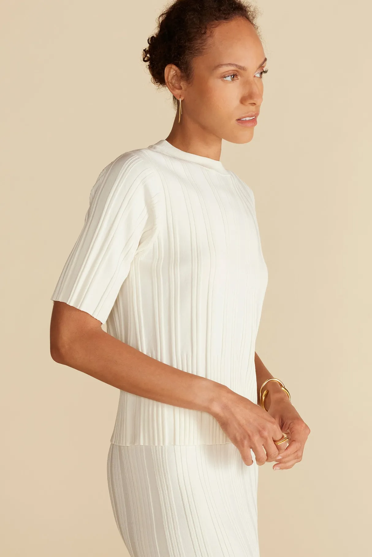 Amour Vert Mirabelle Novelty Top Ivory Sale
