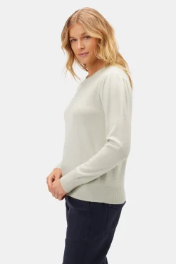Amour Vert Odilia Cashmere Sweater MintGreen New