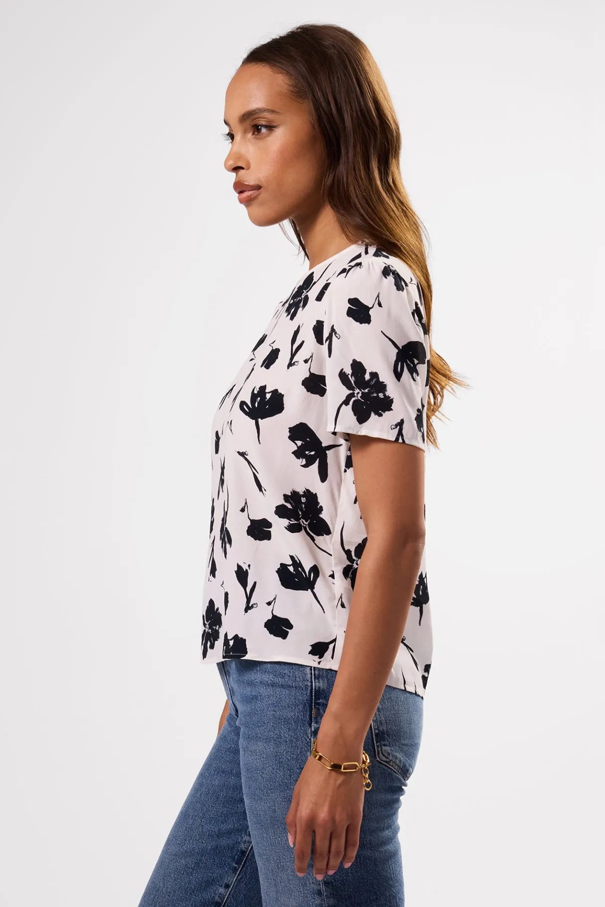 Amour Vert Odilia Crepe Blouse AixWhite Sale