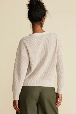 Amour Vert Palmer Cardigan Sweater Oatmeal Discount