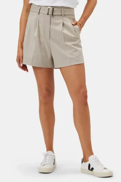 Amour Vert Pleated Short SanDiegoStripeNatural Clearance