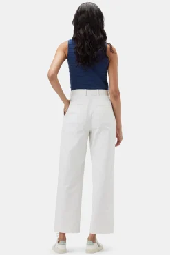 Amour Vert Pleated Wide Leg Trouser White Hot