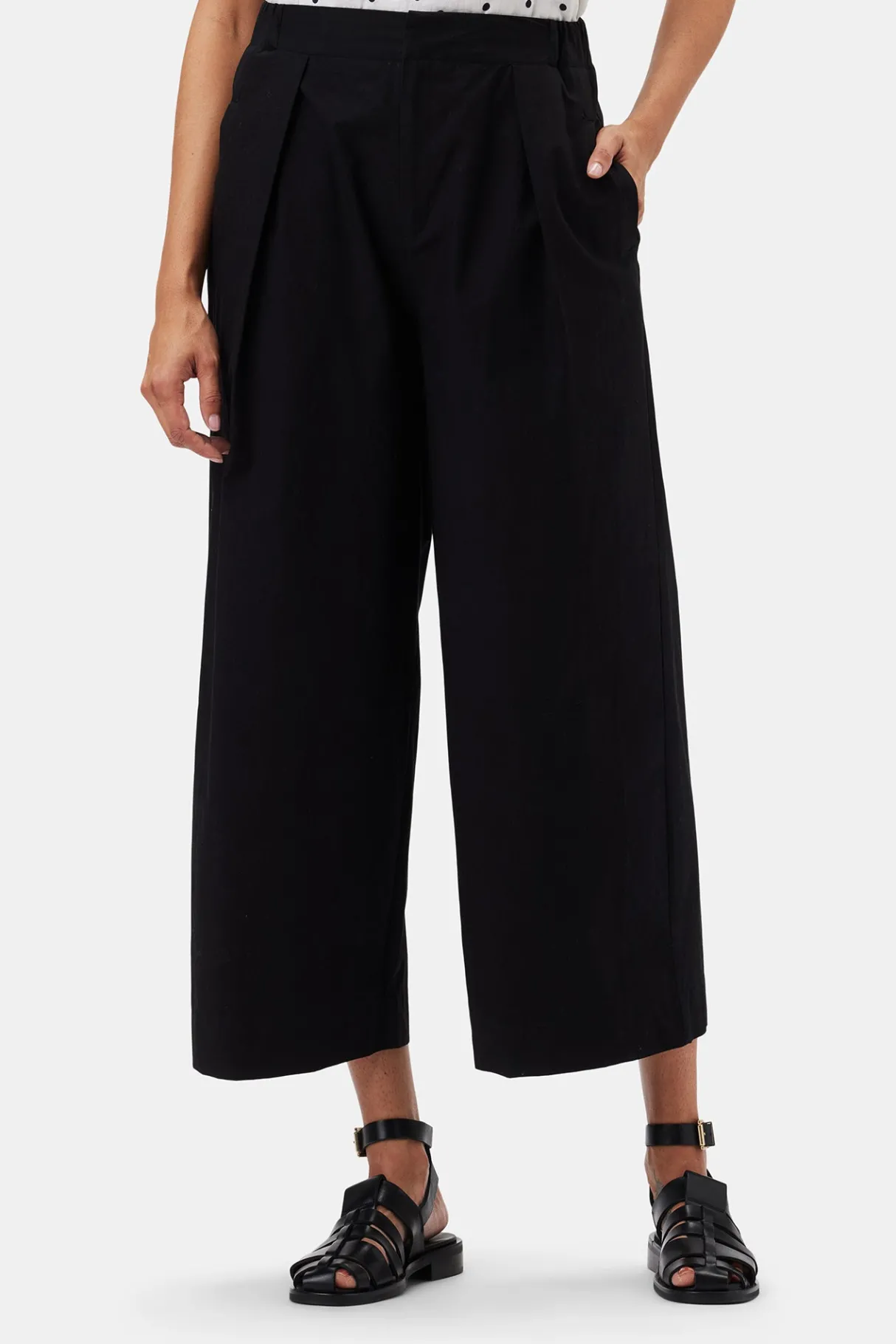 Amour Vert Sammy Organic Cotton Poplin Pant Black Outlet