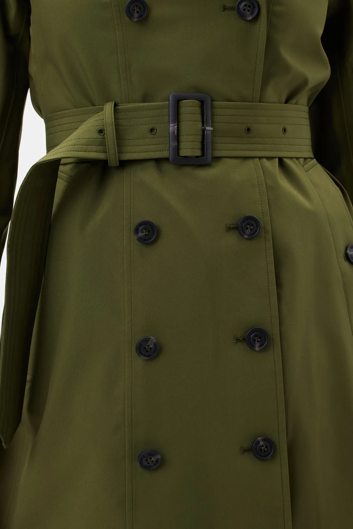 Amour Vert Save the Duck Audrey Raincoat DustyOlive Clearance