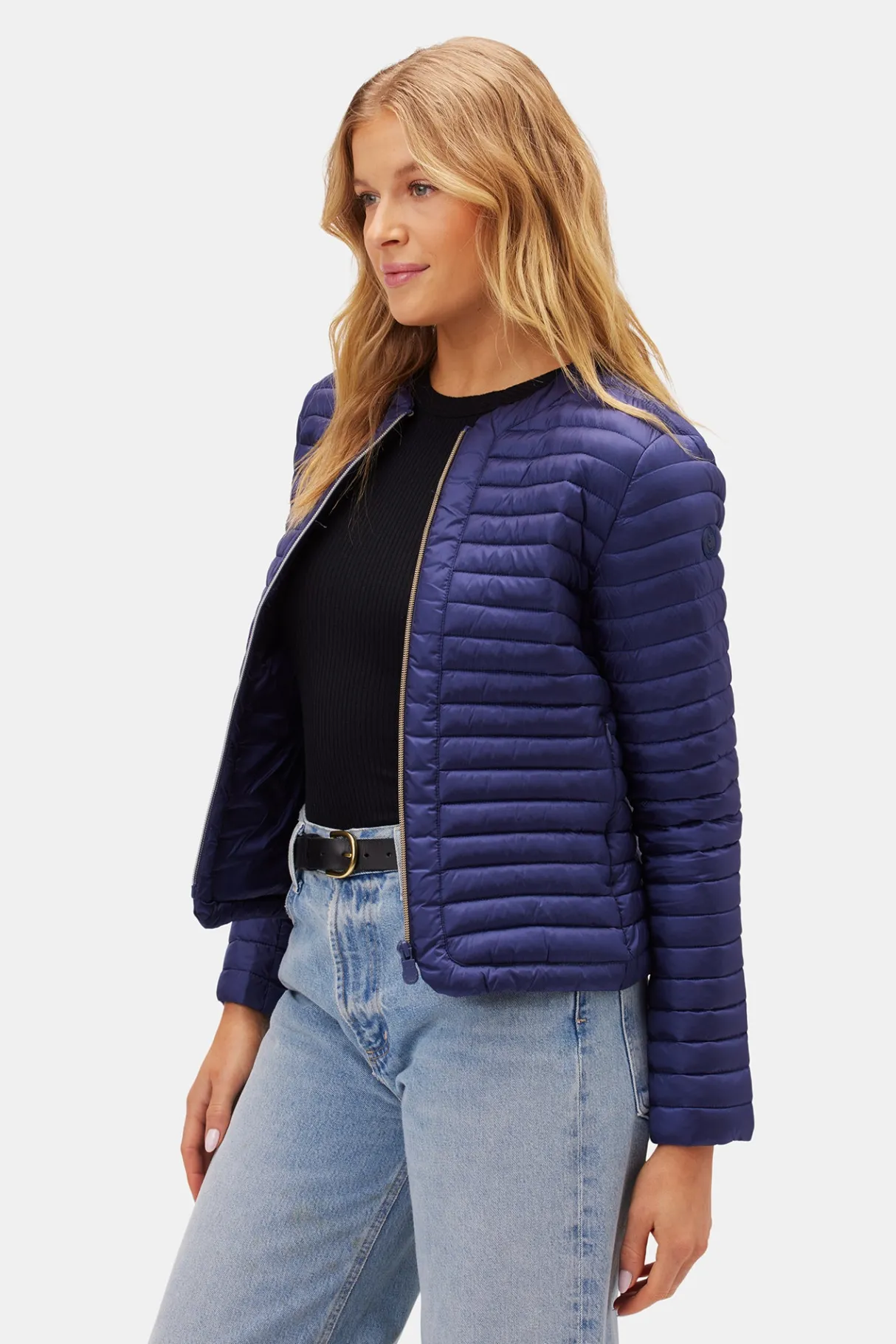 Amour Vert Save The Duck Carina Puffer Jacket NavyBlue Best
