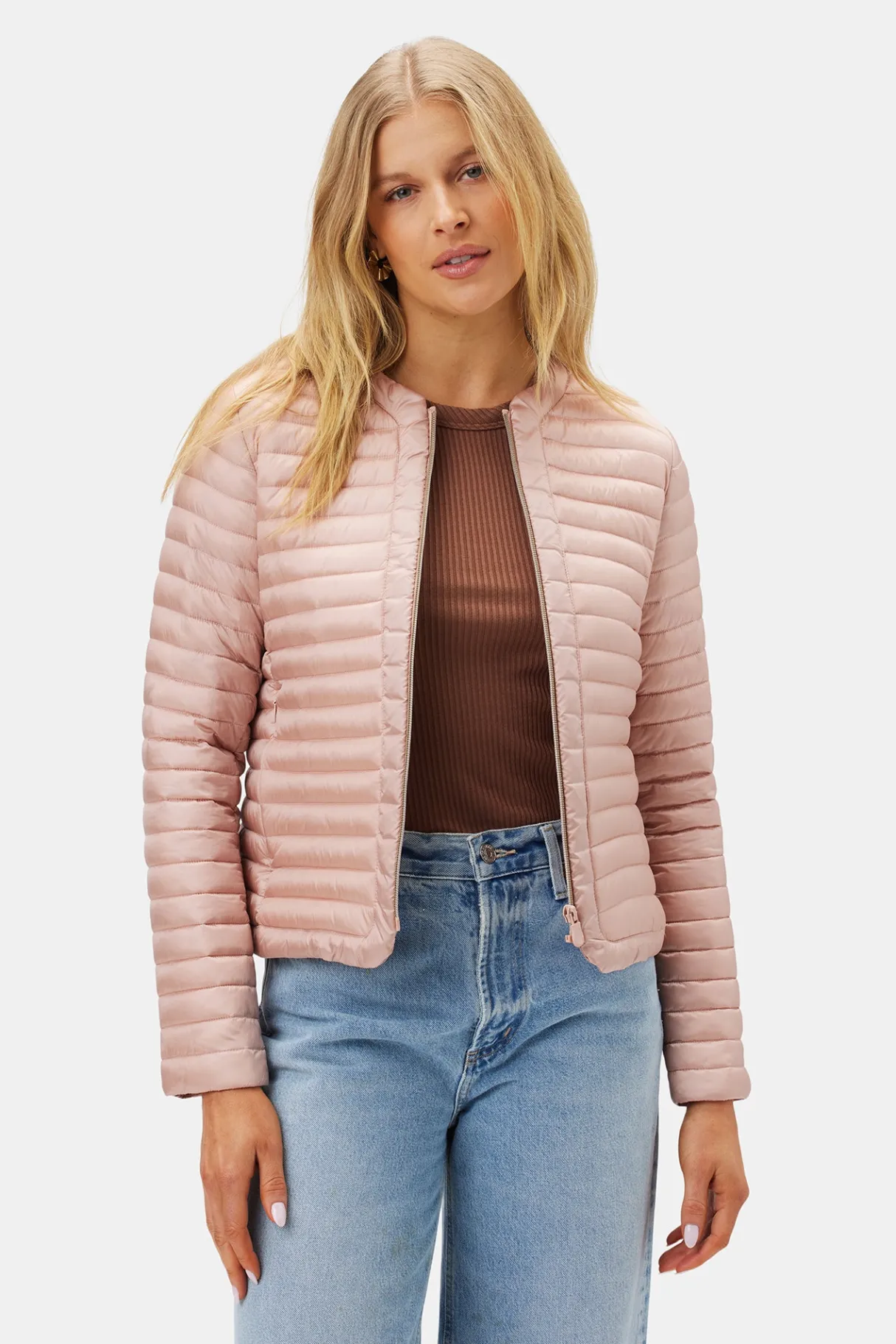 Amour Vert Save The Duck Carina Puffer Jacket PowderPink Best