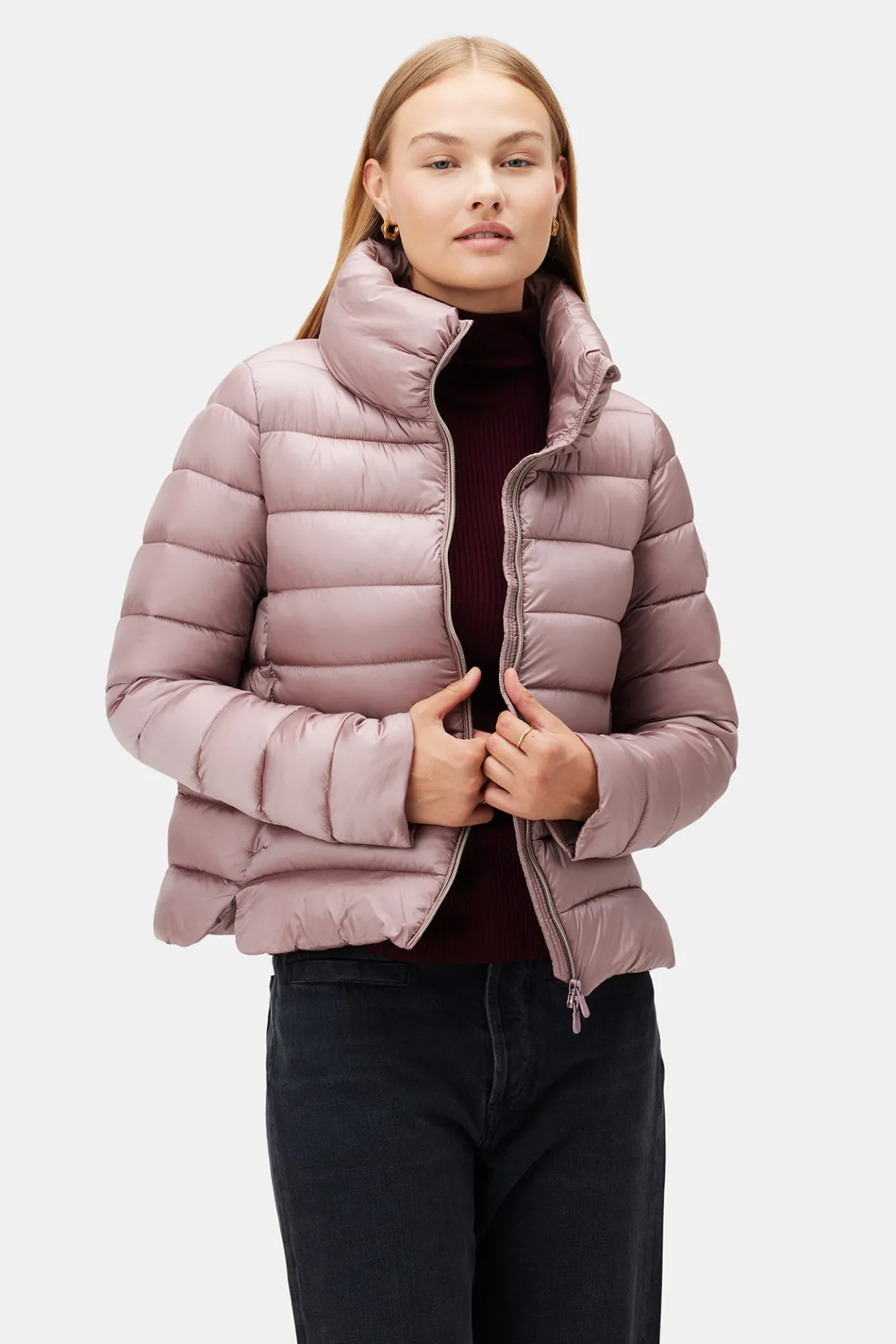 Amour Vert Save the Duck Elsie Puffer Jacket MistyRose Clearance
