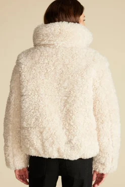Amour Vert Save The Duck Kennie Faux Shearling Jacket Natural Outlet