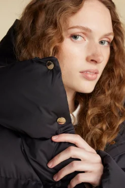 Amour Vert Save The Duck Sibyl Puffer Coat Black New