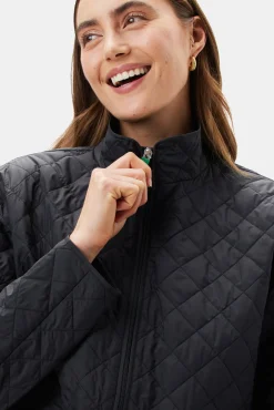 Amour Vert Save the Duck Talita Quilted Jacket Black Clearance