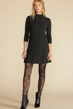 Amour Vert Sidony Mini Sweater Dress CharcoalGrey Fashion
