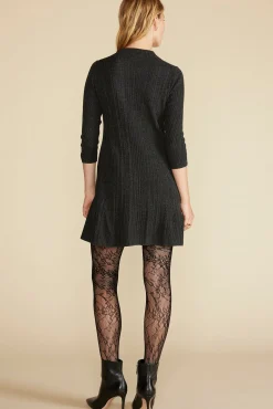 Amour Vert Sidony Mini Sweater Dress CharcoalGrey Fashion