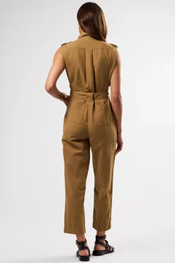 Amour Vert Sienna Cotton Linen Jumpsuit Elm Discount