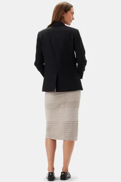 Amour Vert Slim Tobie Blazer Black New