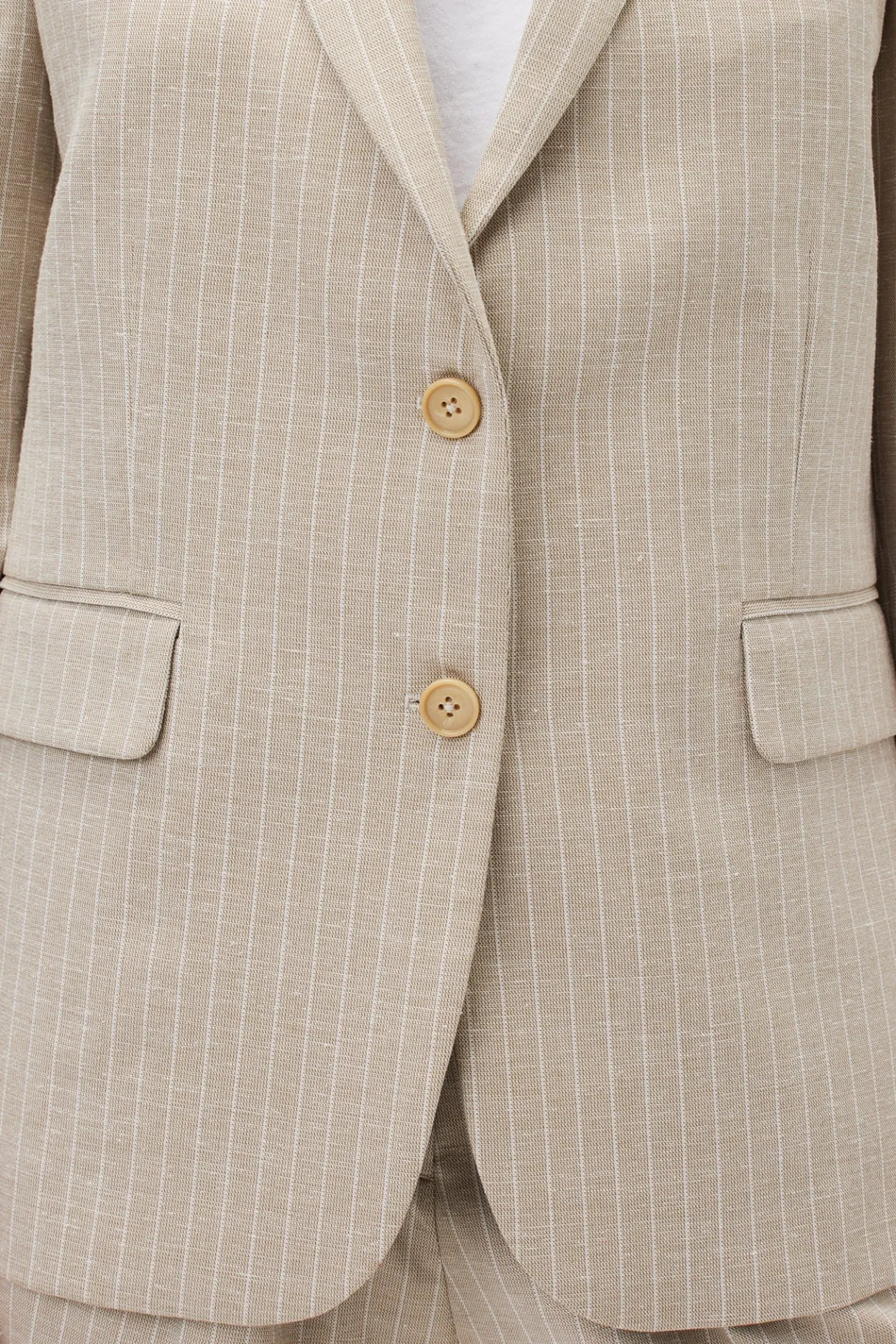 Amour Vert Slim Tobie Blazer SanDiegoStripeNatural Clearance