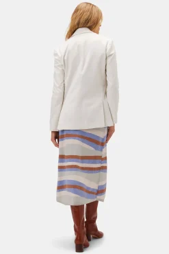 Amour Vert Slim Tobie Blazer White Clearance