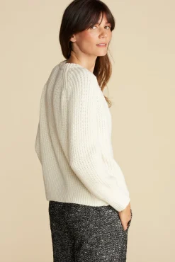 Amour Vert Tabitha Cardigan White Hot