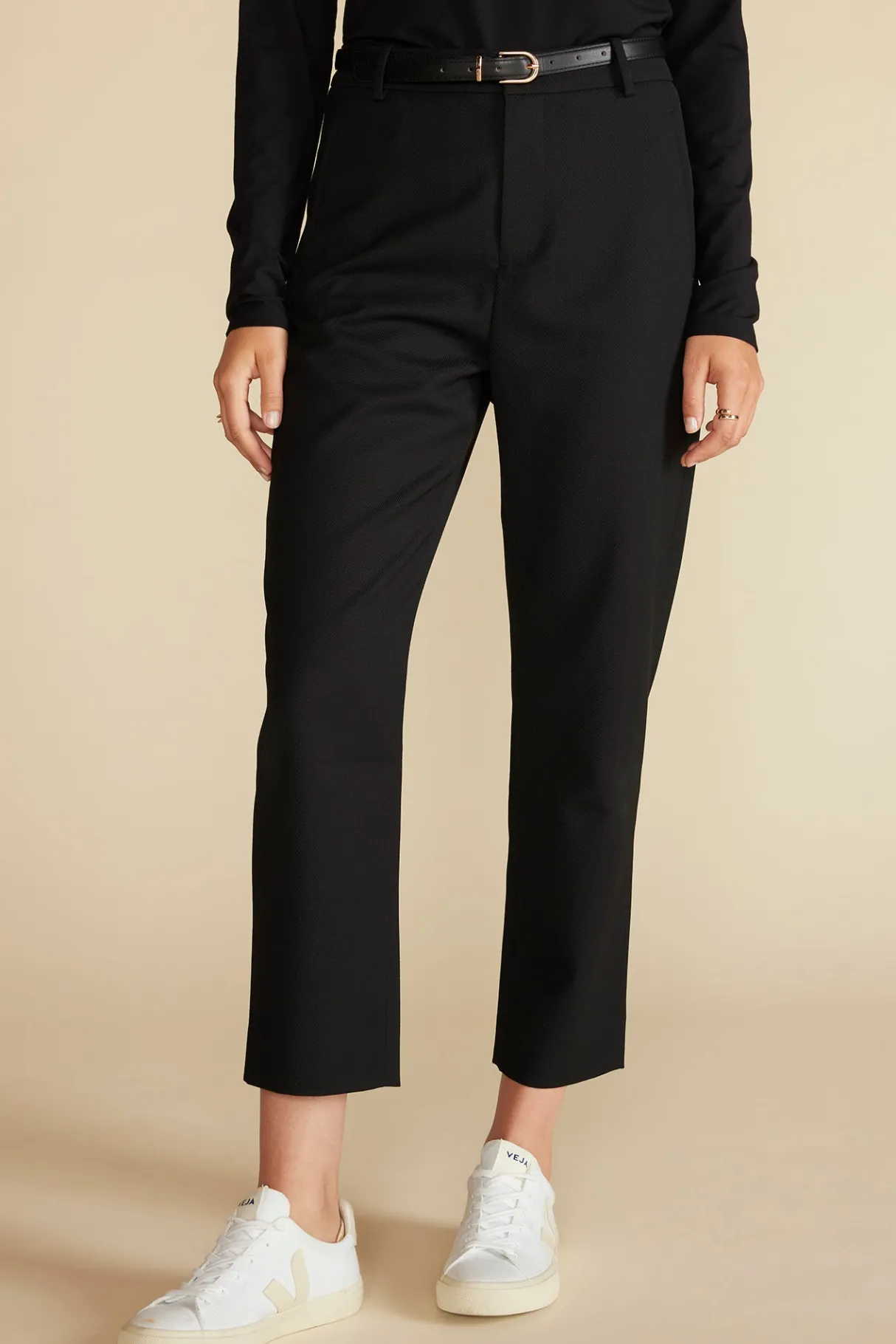 Amour Vert Taper Tailored Ankle Trouser Black Sale