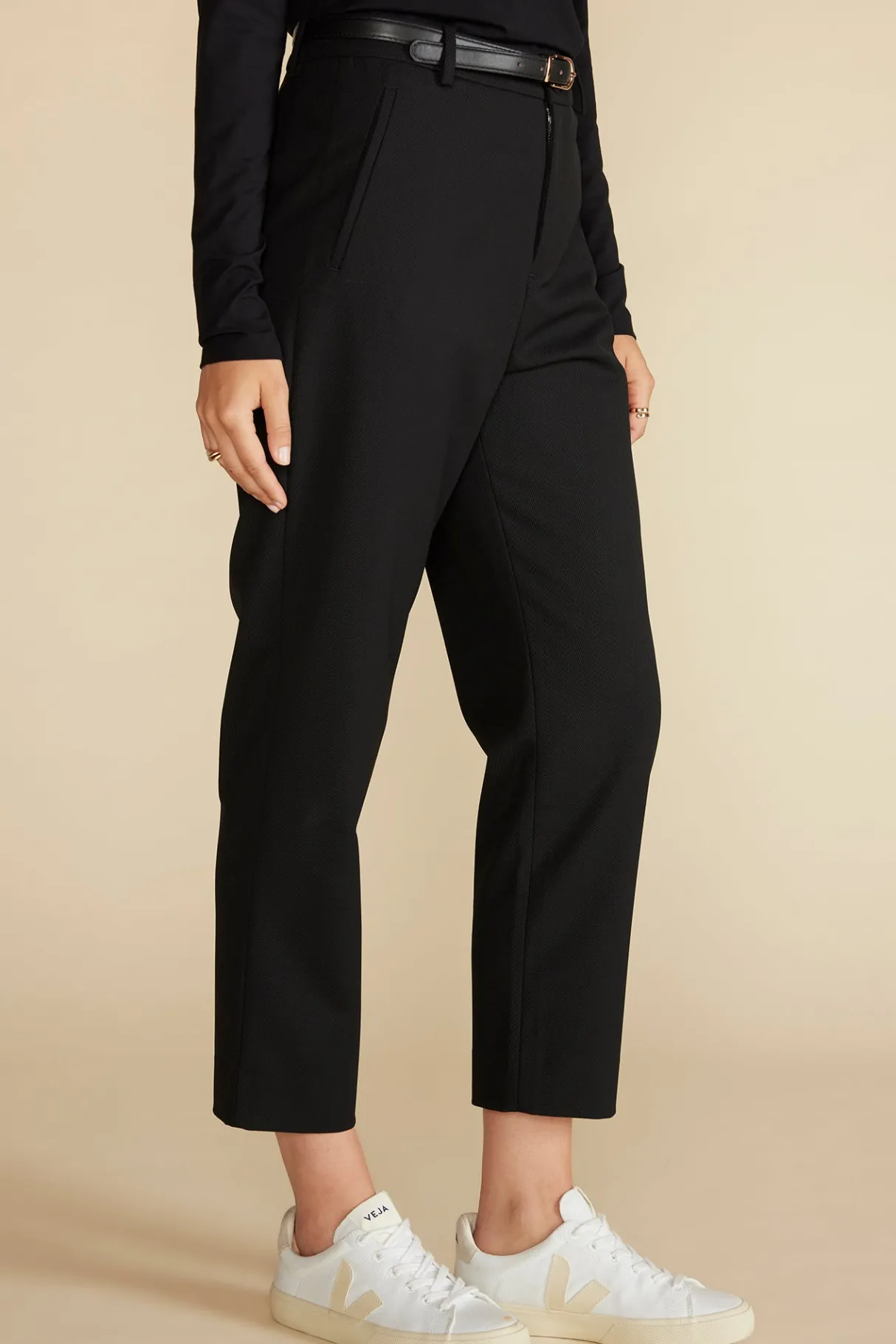 Amour Vert Taper Tailored Ankle Trouser Black Sale