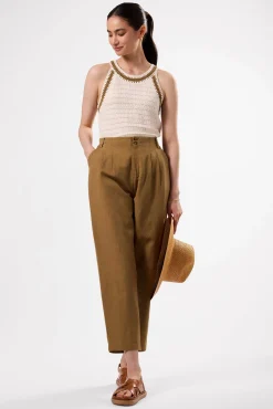 Amour Vert Texture Halter IvoryElm Outlet