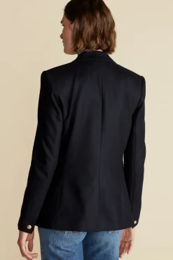 Amour Vert Tobie Double Breasted Blazer DarkNavyBlue Clearance