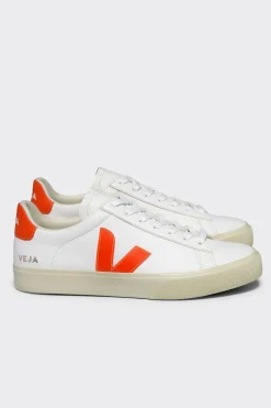 Amour Vert Veja Campo Sneaker WhiteandOrangeFluo Best
