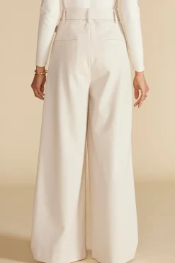 Amour Vert Victoire Wide Leg Pant Ivory Online