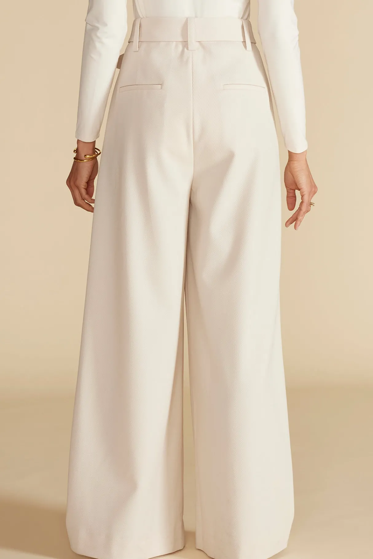 Amour Vert Victoire Wide Leg Pant Ivory Online