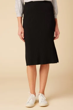 Amour Vert Vindy Paris Rib Skirt Black Hot