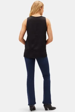 Amour Vert Zola Doubled Tank Black New